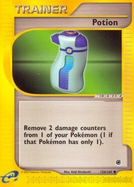 Carta pokemon Pozione (EX 156)-Expedition-C - lingua EN-condizione GD