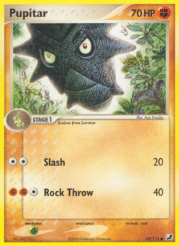 Carta pokemon Pupitar (UF 70)-EX Forze Segrete-C - lingua EN-condizione EX