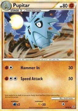 Carta pokemon Pupitar (UL 39)-Forze Scatenate-U - lingua ITA-condizione EX