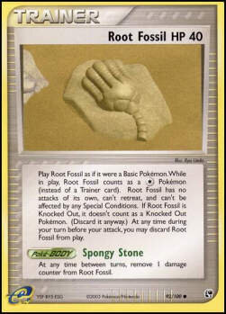 Carta pokemon Radice Fossile (SS 92)-EX Tempesta di Sabbia-C - lingua ITA-condizione EX