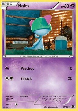 Carta pokemon Ralts (NXD 55)-Destini Futuri-C - lingua ITA-condizione EX