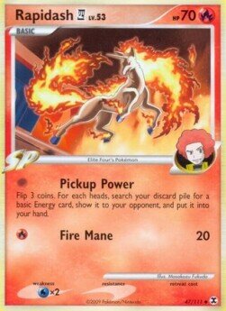 Carta pokemon Rapidash [4] Lv.53 (RR 47)-L'Ascesa dei Rivali-U - lingua ITA-condizione EX