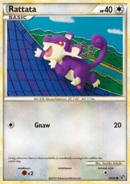 Carta pokemon Rattata (UD 64)-Senza Paura-C - lingua ITA-condizione EX