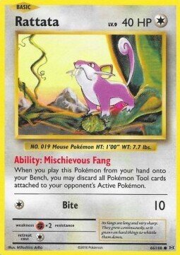 Carta pokemon Rattata (EVO 66)-Evoluzioni-C - lingua ITA-condizione NM