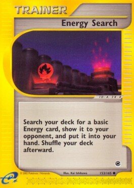 Carta pokemon Ricerca di Energia (EX 153)-Expedition-C - lingua EN-condizione NM