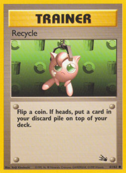 Carta pokemon Riciclo (FO 61)-Fossil-C - lingua ITA-condizione PL