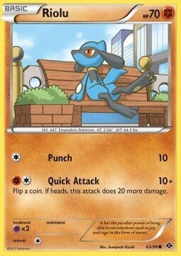 Carta pokemon Riolu (NXD 63)-Destini Futuri-C - lingua ITA-condizione EX