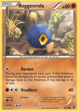 Carta pokemon Roggenrola (EPO 49)-Nuove Forze-C - lingua ITA-condizione EX