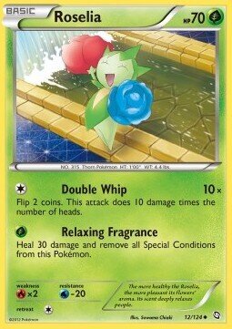 Carta pokemon Roselia (DRX 12)-Stirpe dei Draghi-U - lingua ITA-condizione NM