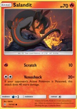 Carta pokemon Salandit (GRI 15)-Guardiani Nascenti-C - lingua ITA-condizione NM