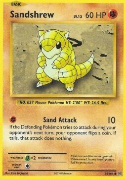 Carta pokemon Sandshrew (EVO 54)-Evoluzioni-C - lingua ITA-condizione NM