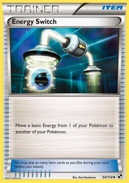 Carta pokemon Scambio di Energia (BLW 94)-Nero e Bianco-U - lingua ITA-condizione EX