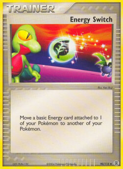 Carta pokemon Scambio di Energia (FL 90)-EX RossoFuoco e VerdeFoglia-U - lingua ITA-condizione EX