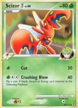 Carta pokemon Scizor [4] Lv.49 (RR 48)-L'Ascesa dei Rivali-U - lingua ITA-condizione PL
