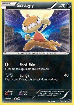 Carta pokemon Scraggy (NXD 73)-Destini Futuri-U - lingua ITA-condizione EX