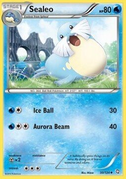 Carta pokemon Sealeo (DRX 30)-Stirpe dei Draghi-U - lingua ITA-condizione EX