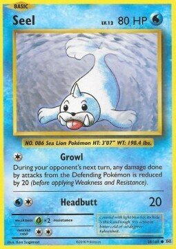 Carta pokemon Seel (EVO 28)-Evoluzioni-C - lingua ITA-condizione NM