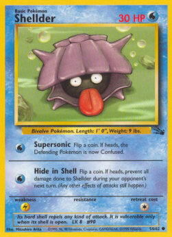 Carta pokemon Shellder (FO 54)-Fossil-C - lingua ITA-condizione EX