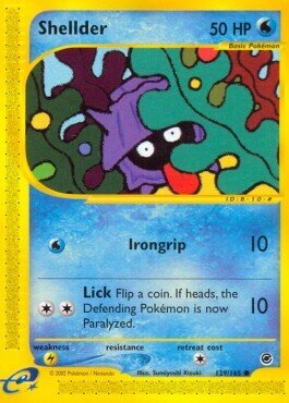 Carta pokemon Shellder (EX 129)-Expedition-C - lingua ITA-condizione EX