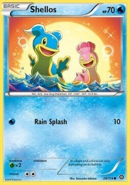 Carta pokemon Shellos (STS 28)-Steam Siege-C - lingua ITA-condizione EX