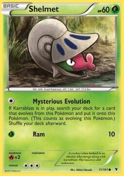 Carta pokemon Shelmet (NVI 11)-Vittorie Regali-C - lingua ITA-condizione EX