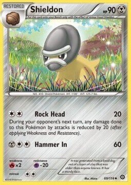 Carta pokemon Shieldon (STS 69)-Steam Siege-U - lingua ITA-condizione EX