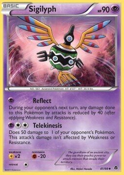 Carta pokemon Sigilyph (EPO 41)-Nuove Forze-U - lingua ITA-condizione LP