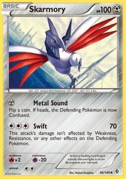 Carta pokemon Skarmory (BCR 96)-Confini Varcati-U - lingua ITA-condizione EX