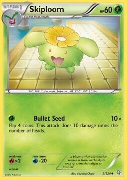Carta pokemon Skiploom (DRX 2)-Stirpe dei Draghi-U - lingua ITA-condizione EX