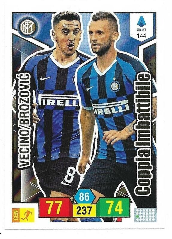 Trading card Adrenalyne 2019-20 - N°144 Vecino/Brozovic Coppia imbattibile Inter