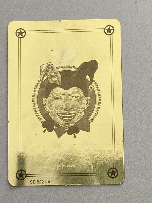 Il 3°jolly d'oro - Carta da gioco pubbliciatia vintage anni 70