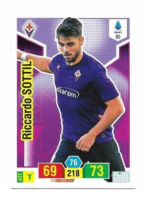 Trading card Adrenalyne 2019-20 - N°85 Riccardo Sottil Fiorentina