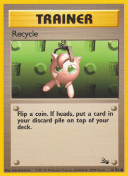 Carta pokemon Riciclo (FO 61)-Fossil-C - lingua ITA-condizione EX
