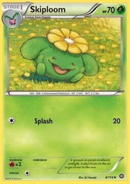 Carta pokemon Skiploom (STS 4)-Steam Siege-U - lingua ITA-condizione NM