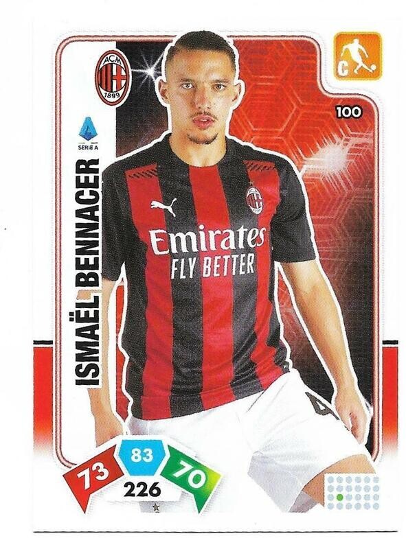 Trading card Adrenalyne 2020-21 - N°100 Ismael Bennnacer  Milan