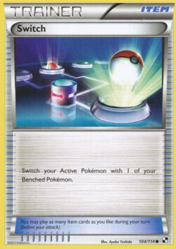 Carta pokemon Scambio (BLW 104)-Nero e Bianco-C - lingua ITA-condizione EX