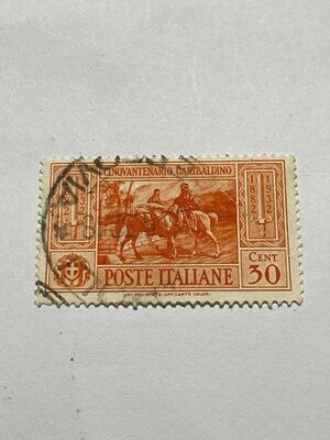 Francobollo - Regno Italia - Garibaldi Teano - 30 C - 1932 -Usato