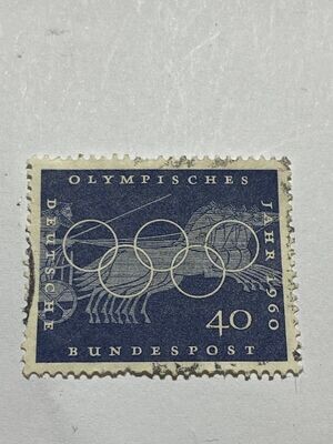 Francobollo - Germania - Giochi olimpici 1960 - Roma - 40 Pf - 1960 -Usato