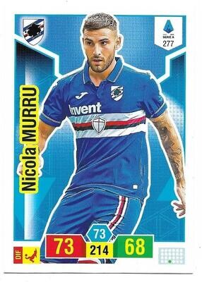Trading card Adrenalyne 2019-20 - N°277 Nicola Murru Sampdoria