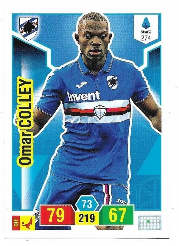 Trading card Adrenalyne 2019-20 - N°274 Omar Colley  Sampdoria