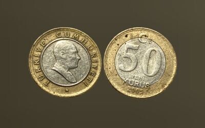 Moneta Turchia - 50 nuovi kurus, 2005-G - D (discreta)