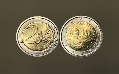 Moneta San Marino - 2 Euro 2019-F - MB (molto bella)