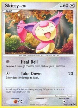Carta pokemon Skitty Lv.20 (PL 93)-Platino-C - lingua ITA-condizione EX