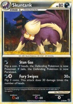 Carta pokemon Skuntank (UD 37)-Senza Paura-U - lingua ITA-condizione EX