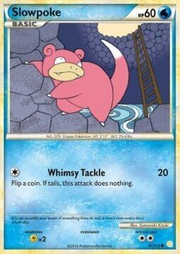 Carta pokemon Slowpoke (HS 81)-HeartGold & SoulSilver-C - lingua ITA-condizione EX