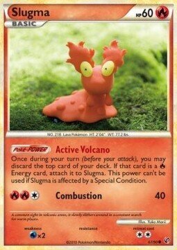 Carta pokemon Slugma (UD 67)-Senza Paura-C - lingua ITA-condizione EX