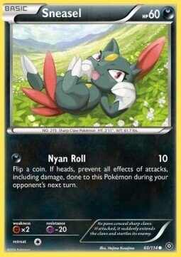 Carta pokemon Sneasel (STS 60)-Steam Siege-C - lingua ITA-condizione EX