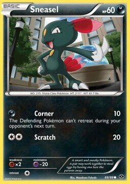 Carta pokemon Sneasel (NXD 69)-Destini Futuri-C - lingua ITA-condizione EX reverse holo