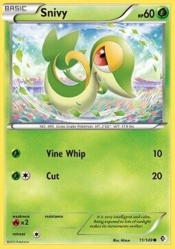 Carta pokemon Snivy (BCR 11)-Confini Varcati-C - lingua ITA-condizione EX