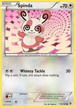 Carta pokemon Spinda (BCR 115)-Confini Varcati-C - lingua ITA-condizione EX